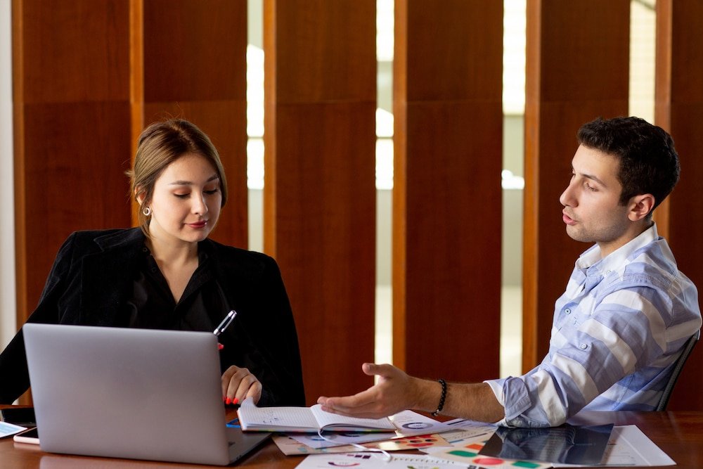 Manager actively listening during a leadership coaching conversation at TMS Consulting Australia.